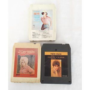 Connie Francis Country, Best OF Dolly Parton, The Patsy Cline Story 8 Track Lot